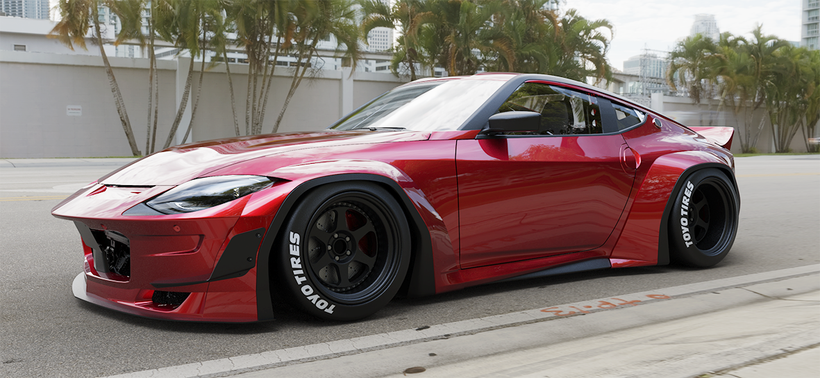 Rocket Bunny/Pandem Nissan Z widebody car