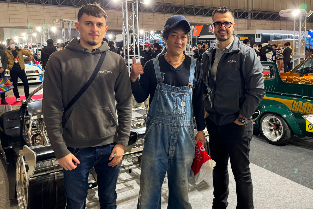 Kei Miura-san with Adrian and Coz (General Manager, TORQEN UK) at TRA Kyoto HQ